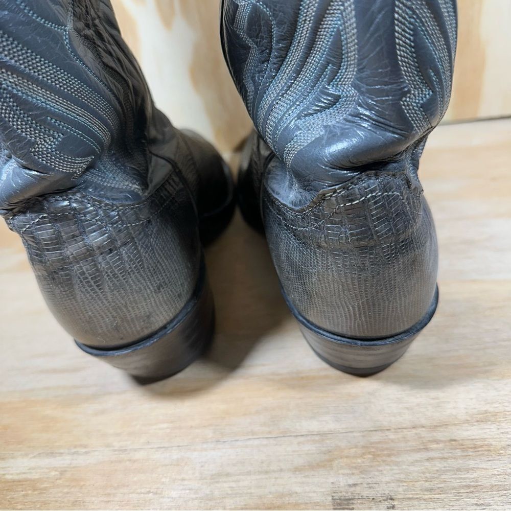 Justin Lizard Boots Men’s Size 8 EE - Picture 5 of 8
